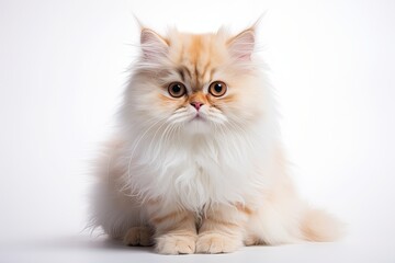 Naklejka na ściany i meble Closeup shot of a beautiful ginger domestic cute kitten cat