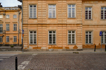 Fototapeta na wymiar typical Polish building facade 