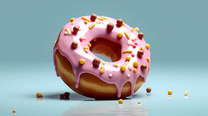 Donuts, donuts seamless pattern