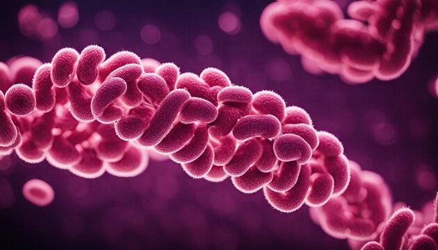 Vibrio cholerae, Gram-negative bacteria. Illustration of bacteria with flagella. 3d rendered style. SEM (TEM) view. Healthcare concept. Medical research.