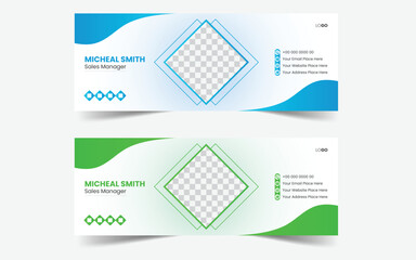 Modern Email Signature Design Template And Identity