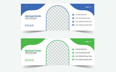 Modern Email Signature Design Template And Identity