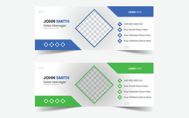 Modern Email Signature Design Template And Identity