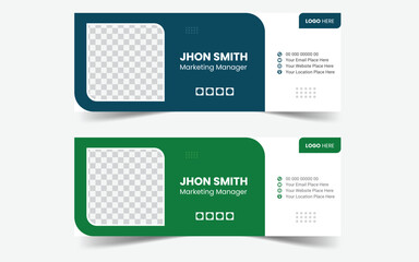 Modern Email Signature Design Template And Identity