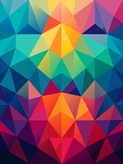 cool triangular gradient background. Modern abstract geometric pattern. Bright colorfull wallpaper. vector