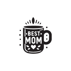 Mom's Morning Bliss: Silhouetted Mother's Day Mug, Filled with Love, Warmth, and Memories of Shared Moments and Affectionate Bonding.