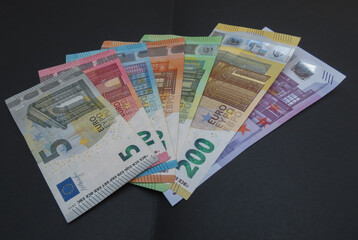 Euro banknotes European Union currency