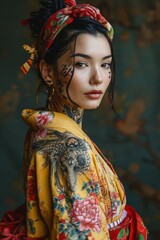 Fototapeta premium Tattooed Beauty Portrait