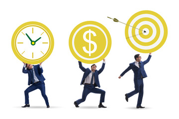 Time is money concept with aims