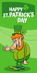 Saint Patrick Day design with Leprechaun with clover