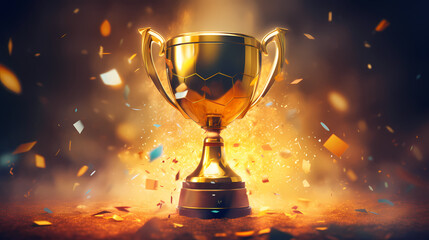 The celebration kicked off, and the majestic trophy was showered