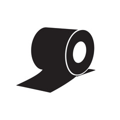 Toilet Paper Roll silhouette, Symbolizing Practicality, Comfort, and the Everyday Necessities of Modern Living and Hygiene.