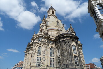 Frauenkirche Neumarkt Dresden - obrazy, fototapety, plakaty
