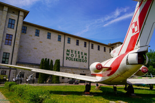 WArsaw ,Poland 6 june 2023 : Polish Army Museum , collection of military vehicles and weapons