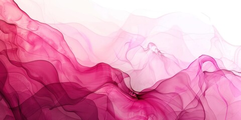 Abstract watercolor paint background dark Rose gradient color with fluid curve lines texture 