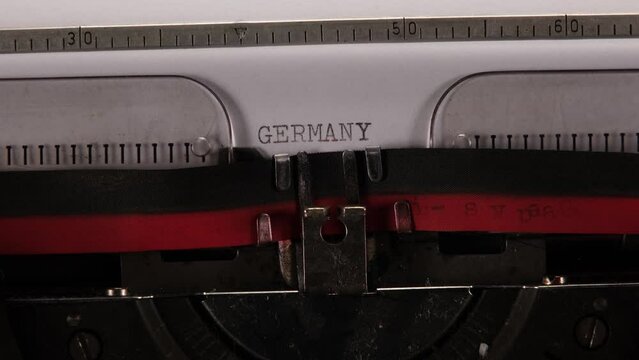 close up of typewriter