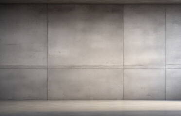 High quality image, 8K, Old gray concrete wall with one top light, rough texture. wide banner design