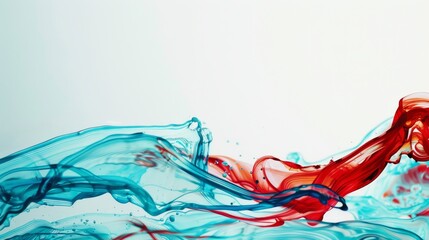 A child's vibrant imagination comes to life in a colorful drawing of a swirling blue and red liquid, showcasing the limitless possibilities of art