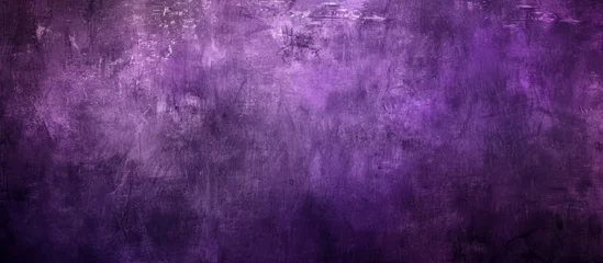 Papier Peint photo Aubergine The background is a swirling mix of electric blue, magenta, and violet creating a dark, mysterious cloudlike pattern against a purple backdrop