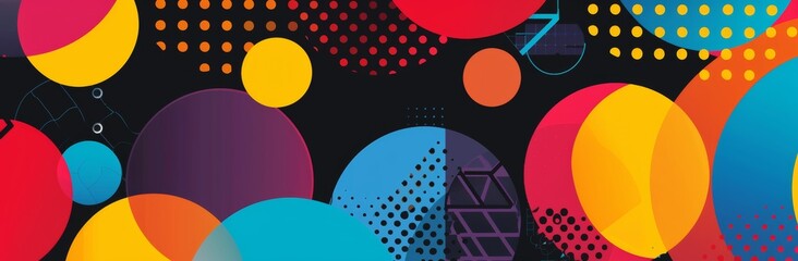 captivating abstract background featuring multicolored circles arranged in an organic composition, perfect for adding visual intrigue to presentations and creative projects.