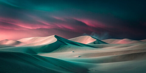 Fototapeta na wymiar cloudy desert