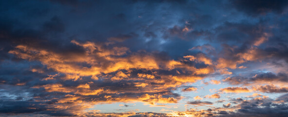 Dramatic Sky with Stormy clouds at sunrise - 741040262
