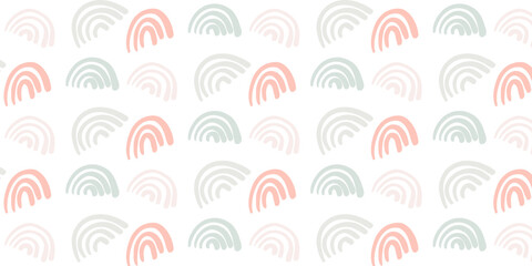 Funny colorful doodle seamless pattern, Baby neutral print in bright colors, yellow, green. Naive style. Simple childish scribble wallpaper print, perfect for the nursery, baby shower, textiles	
