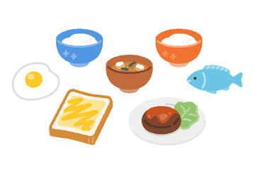 食事のイラスト素材