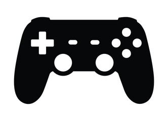 Generic video game controller or gaming gamepad flat vector icon for games and apps
