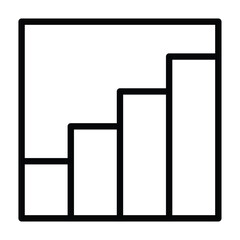 Staircase, stairs or stairwell down line art vector icon for apps and games