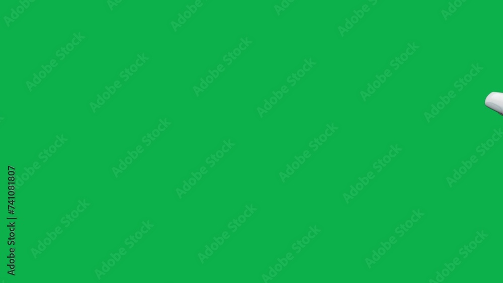 Aufkleber xai 3d rendering robot hand action on white and green background. concept of ai artificial intellige