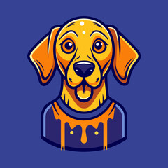 Surreal Melting Dog T-Shirt Design: Vector Graphic for Print on Demand