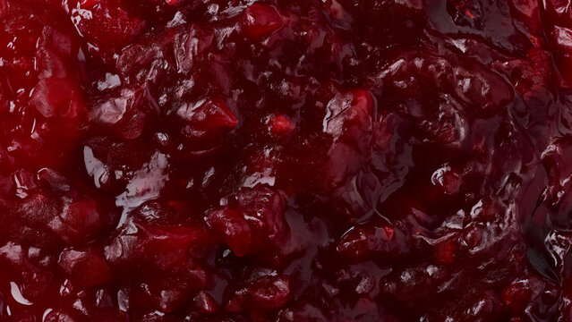 Texture: raspberry jam, food theme background. Freshly made strawberry jam texture