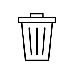 Trash icon vector. trash can icon. delete icon vector. garbage