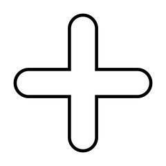 Fototapeta premium Plus Icon vector. Add plus icon