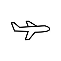 Plane icon vector. Airplane icon vector. Flight transport symbol. Travel illustration. Holiday symbol