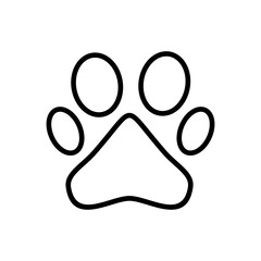Paw icon vector. paw print icon vector. dog or cat paw