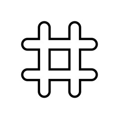 Hashtag icon vector. hashtag symbol