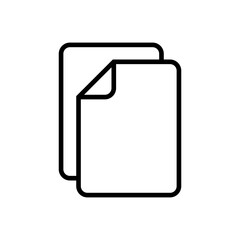 Document icon vector. Paper icon. File Icon