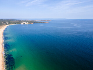 Fototapeta na wymiar Aerial view of The Driver Beach, Bulgaria