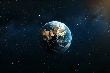 Photo sur Plexiglas Pleine Lune arbre Planet Earth in the Solar System, world, celestial, space, orbit