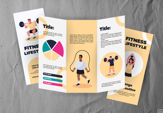Illustrative People Fitness Brochure