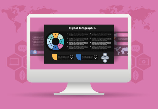 Icons Business Difgital Infographics