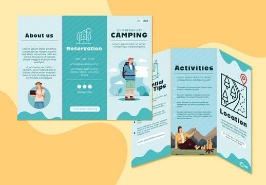 Blue People Camping Brochure