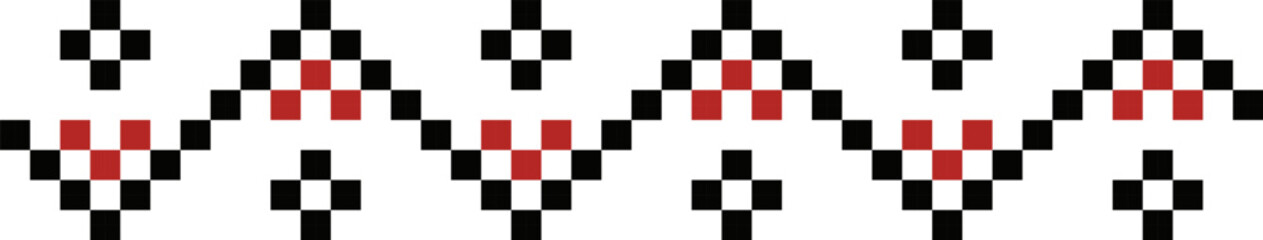Ukrainian Traditional Embroidery Border