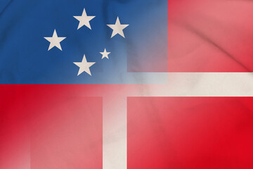 Samoa and Denmark state flag international negotiation DNK WSM