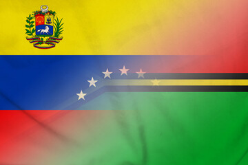 Venezuela and Vanuatu national flag transborder relations VUT VEN