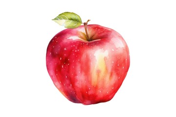 Apple Stock Photo with White Background.