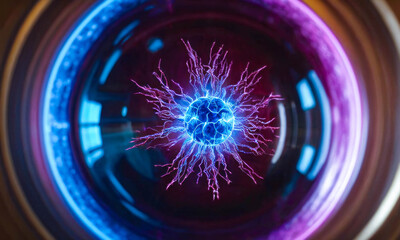 Electrifying Plasma Globe Close-Up
