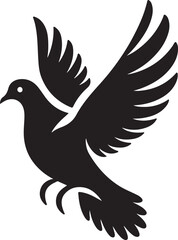 Fototapeta na wymiar Pigeon silhouette vector illustration